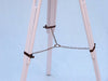 Hampton Nautical 65-Inch Floor Standing Antique Copper with White Leather Griffith Astro Telescope Tripod Chain
