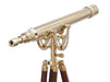 Hampton Nautical 65-Inch Floor Standing Brass Anchormaster Telescope