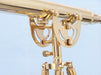 Hampton Nautical 65-Inch Floor Standing Brass Anchormaster Telescope Tripod Body Base with Knob