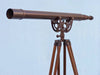 Hampton Nautical 65-Inch Floor Standing Bronzed Anchormaster Telescope Body