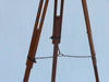 Hampton Nautical 65-Inch Floor Standing Bronzed with Leather Anchormaster Telescope Tripod Leg Chain