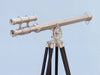 Hampton Nautical 65-Inch Floor Standing Brushed Nickel Griffith Astro Telescope Body Rear Profile