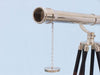 Hampton Nautical 65-Inch Floor Standing Chrome Galileo Telescope Objective Lens and Cap