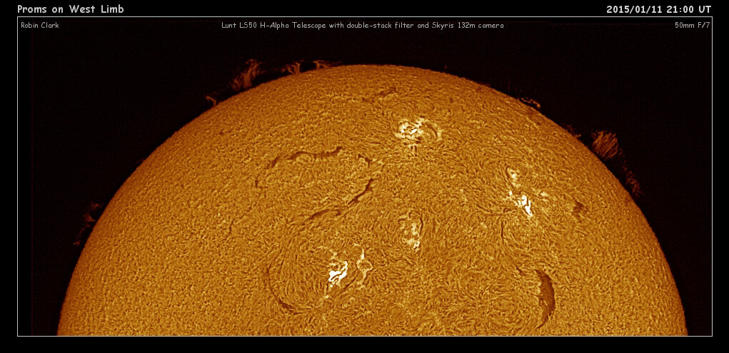 Image no.2 Captured Using Lunt 40mm Dedicated Hydrogen-Alpha Solar Telescope 