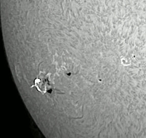 Image no.3 Captured Using Lunt 40mm Dedicated Hydrogen-Alpha Solar Telescope 