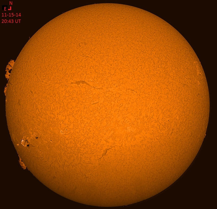 Image no.4 Captured Using Lunt 40mm Dedicated Hydrogen-Alpha Solar Telescope 