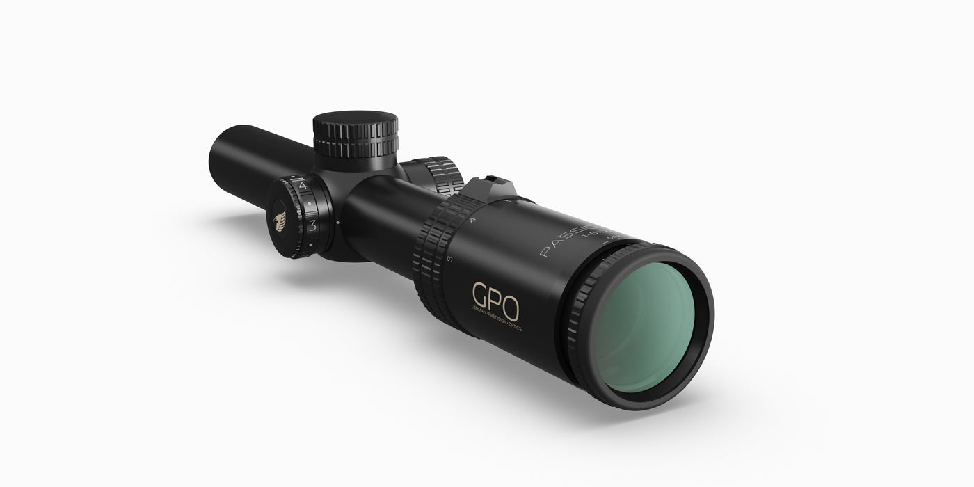 German Precision Optics Passion 5X 1-5x24i, reticle – G4i Riflescope