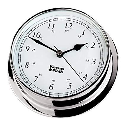 Weems & Plath Chrome Endurance 125 Quartz Clock
