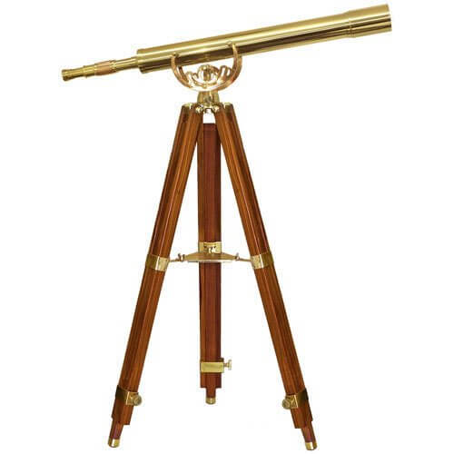 [Refurbished] Barska 32x80mm Anchormaster Classic Brass Telescope w/ Mahogany Tripod