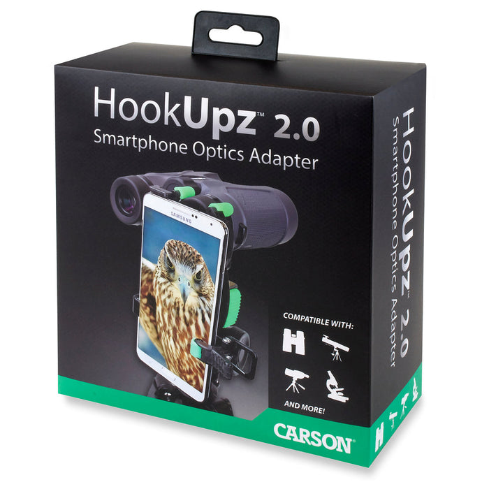 Carson HookUpz™ 2.0 Universal Smartphone Digiscoping Adapter
